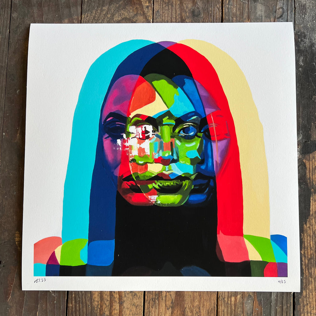 Aaliyah Abstract - Print
