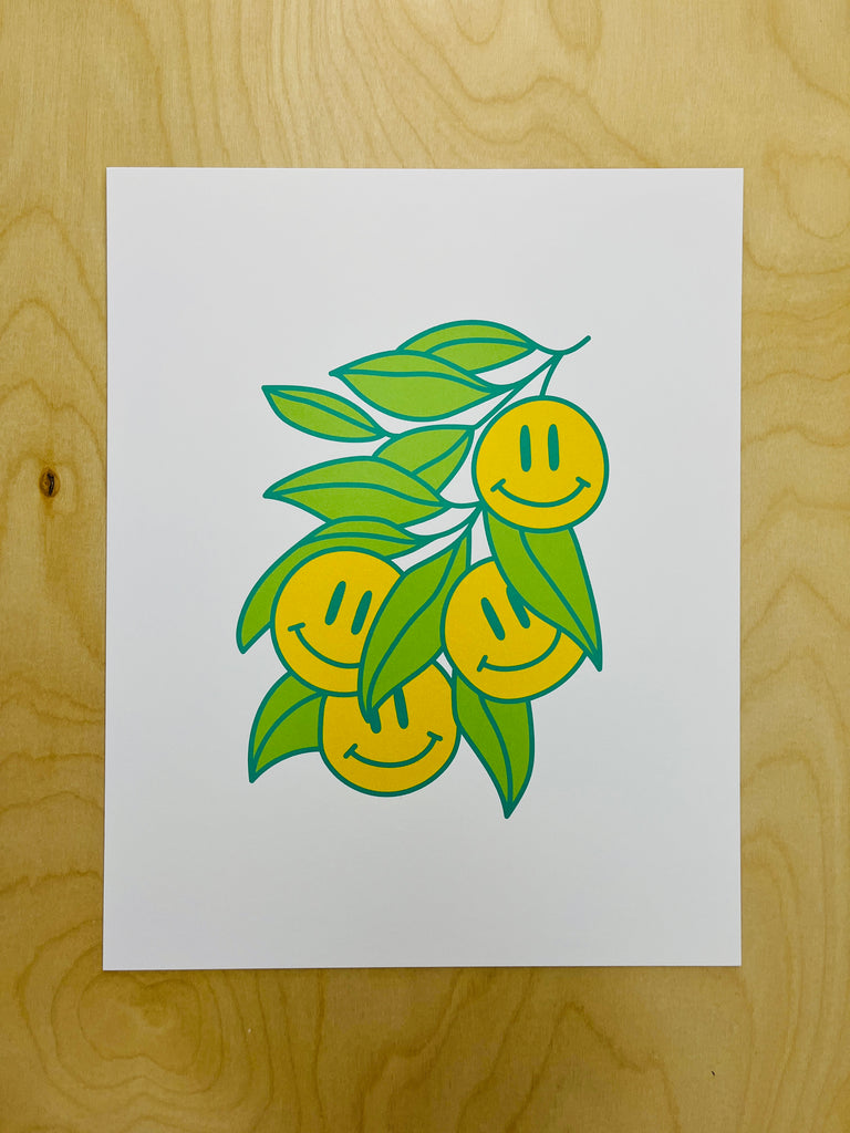 Smiley Fruit - Print