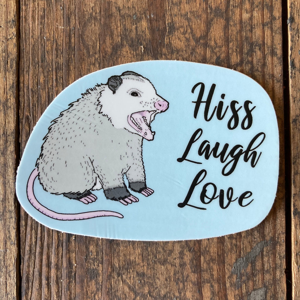 Hiss Laugh Love - Sticker