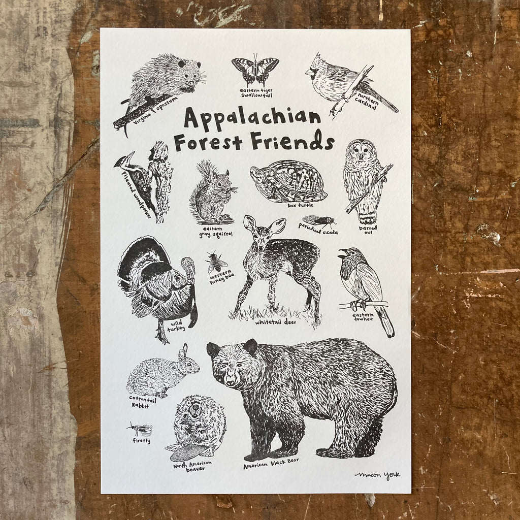 Appalachian Forest Friends - Print