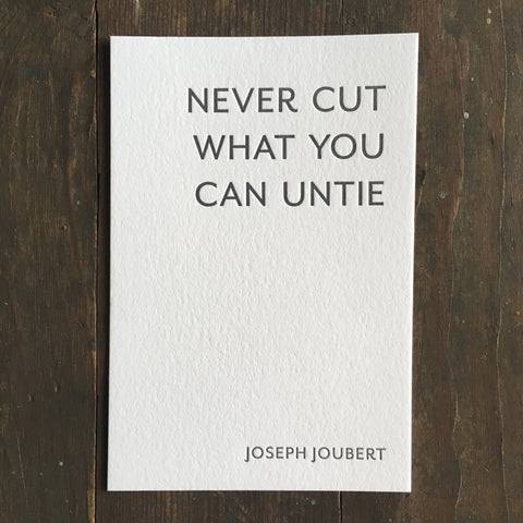 Joseph Joubert Quotation - Print